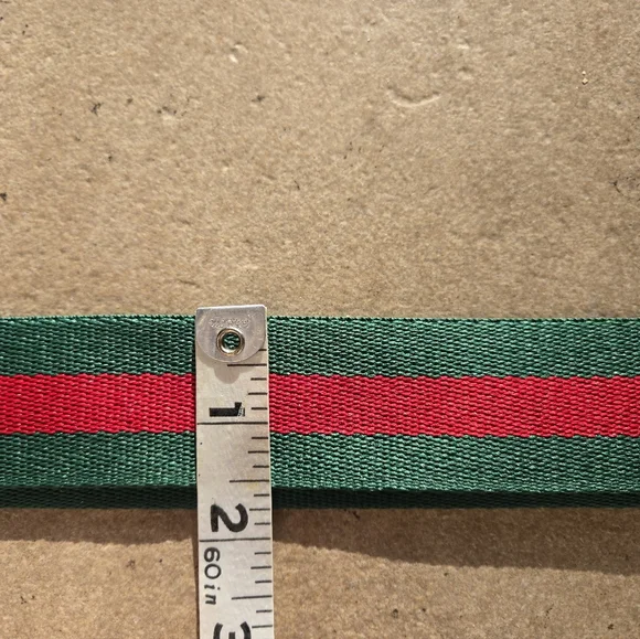 Red and Green Stripe Bag Replacement Strap Wide Adjustable - Picture 7 of 11